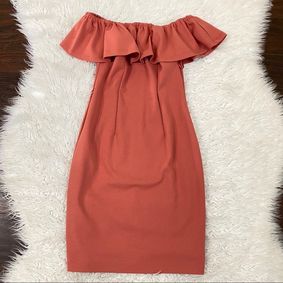 1. State Off The Shoulder Bodycon Dress - Picture 2 of 4